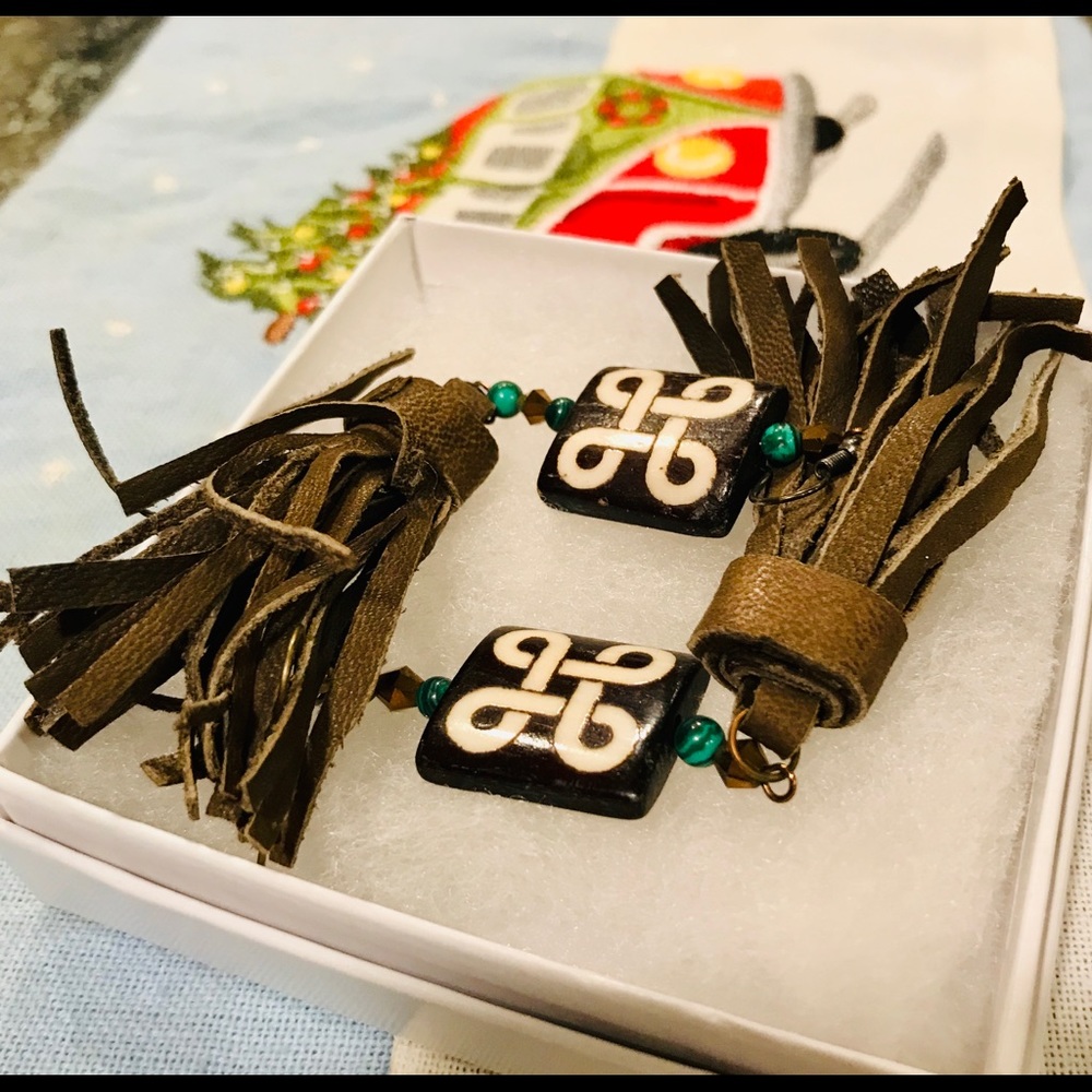 Leather eArrings